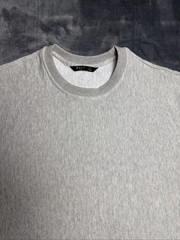 BYLT Men Brushed Herringbone Box Tee Mid Heather Grey Size L (NWT)
