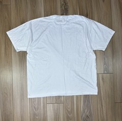 Vintage White Blank Shirt Jerzees Heavyweight Cotton Short Sleeve Tee 90s 2XL