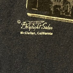 Daylight Sales Train Locomotive Graphic T Shirt Mens 2XL Navy Blue Tee