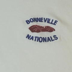 Bonneville Salt Flats Speedway Nationals Shirt Polo White Men’s XL