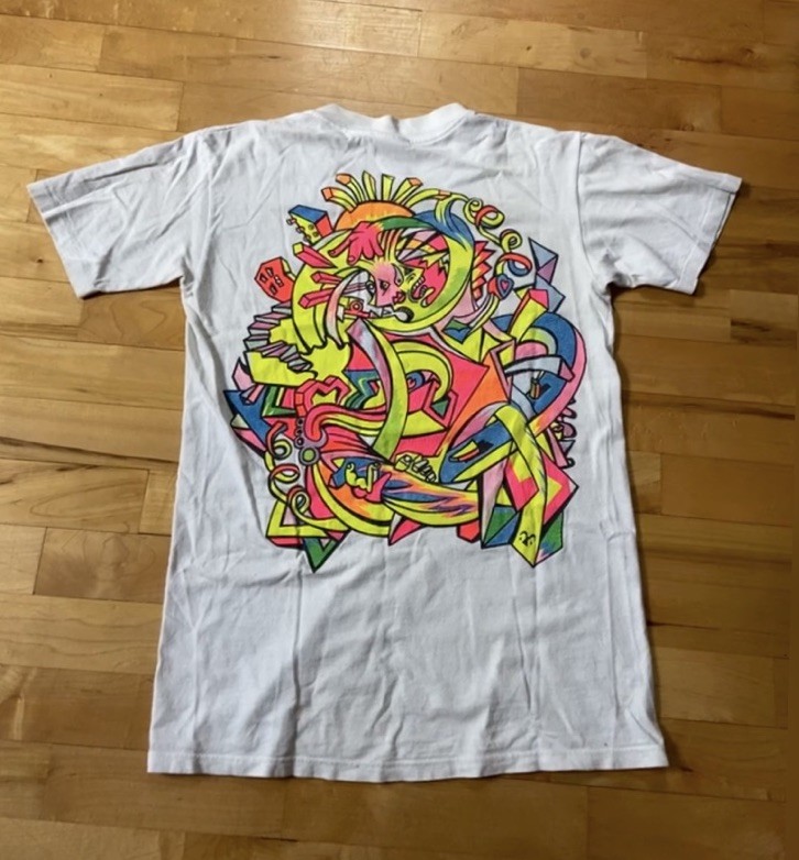 Super rare, late 80s, Christian Hosoi, Santa Cruz, Skate Shirt, 2-SIDER