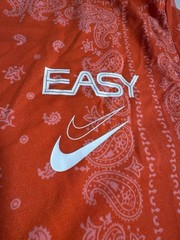 Pre Owned Kevin Durant Nike Dri Fit Paisley KD T Shirt Red Orange Men Size XL