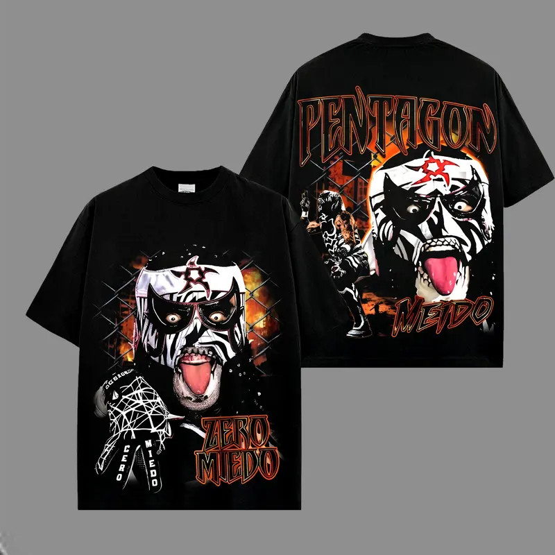 Vintage Penta El Zero Miedo WWE Legend Heavy Cotton T-Shirt