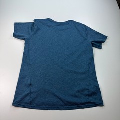 Nike Breathe Shirt Mens Medium Blue Crew Neck Lightweight Stretch Training Logo