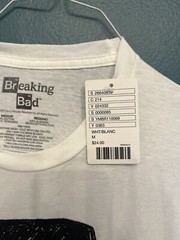 NWT Heisenberg Sketch Breaking Bad T shirt White Size Medium