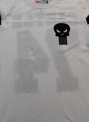 Marvel Mens Punisher 74 Frank Castle Double-Sided Print White Shirt NWT S, M