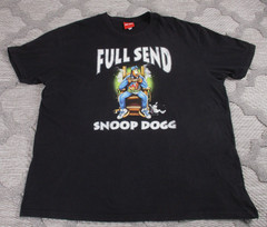 Full Send Snoop Dogg Shirt Mens XXXL Black Death Row Hip Hop Rap