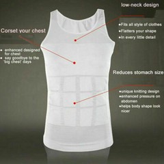 2022 New Men’s Gynecomastia Vest Cooling Compression Muscle T-Shirt Body Shaper
