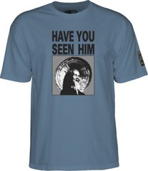 Powell Peralta ANIMAL CHIN HAVE YOU SEEN HIM Skateboard T Shirt INDIGO