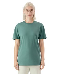 Pack Of 2 American Apparel 5389 Unisex Ring Spun Sueded Stylish Plain T-Shirt