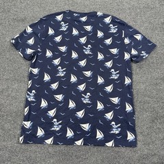 Polo Ralph Lauren Sailboat Print T-Shirt Mens Size XL Navy Custom Slim Fit NWT