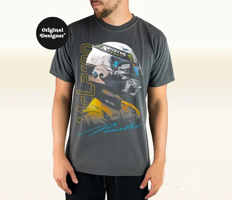 Retro 90s Oscar Piastri F1 Racing Vintage Graphic Tee T-Shirt Bootleg