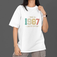 Custom Year T Shirt Made in Any Year Vintage Birthday Tee Personalized Gift