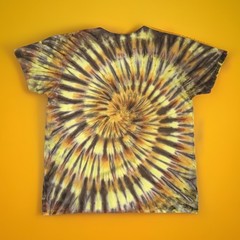 *New* 2XL – Sm Handmade Tie Dye, Caramel Magic Bus, Crew or V-Neck