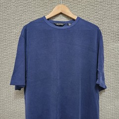 MURANO Men’s Blue Textured Knit Crew Neck Short Sleeve Shirt Size XL