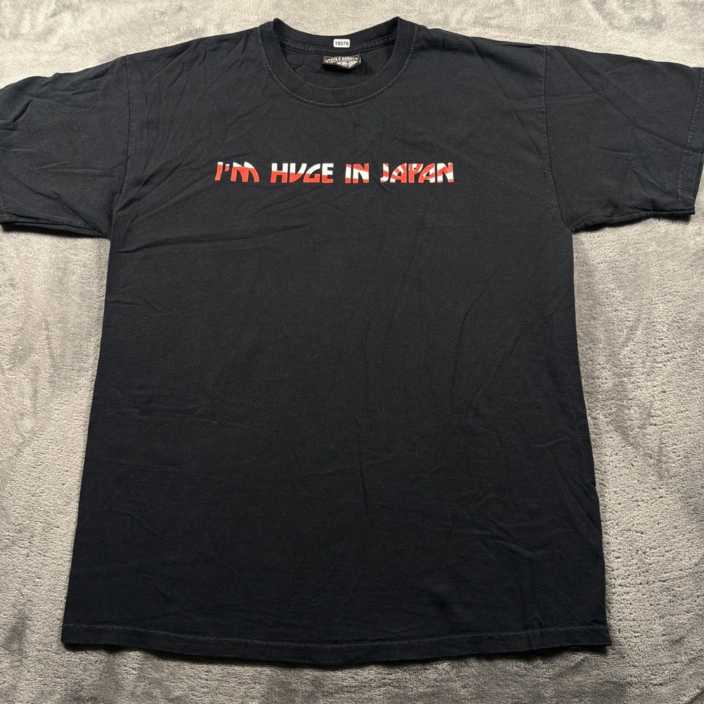 Steve & Barry’s T-Shirt Mens Large Black Cotton I’m Huge in Japan Short Sleeve