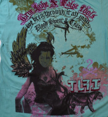 True Love False Idols TLFI Mens Chains & Things We Been Through It All Shirt NWT