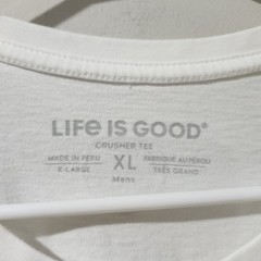 Life is Good Spread Good Vibes Crusher T Shirt Bike Bicycle Summer Casual XL