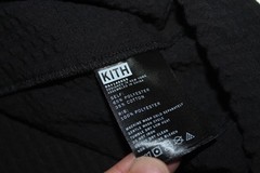 KITH Mens XL Seersucker Ribbed Fabric Lightweight T Shirt Drawstring Waist Black
