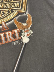 Vintage Harley Davidson Tee 3D Emblem 1988 Size M Motorcycle Biker Single Stitch