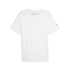 PUMA Bmw M Motorsport Car Graphic Crew Neck Short Sleeve T-Shirt Mens White Casu