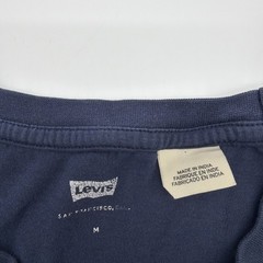 Levis T-shirt Men M Blue Graphic Print Logo 100% Cotton.#47217