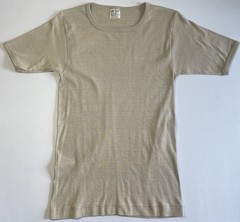 Vintage 70s T Shirt Body Wear Sears Men’s Shop Medium Unique Tan Square Neck