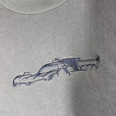 PUMA Shirt Mens L Gray BMW Motorsport Embroidered Car Graphic Crew Neck Tee