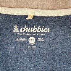 Chubbies Tank Top Mens XXL Navy Blue USA Graphic Striped Beach Patriotic Summer