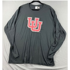 Colosseum Utah Utes Long Sleeve Shirt Mens 2XL Black NWOT NCAA Performance Tee