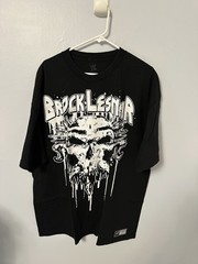 WWE Brock Lesnar Black Graphic Logo T-Shirt Men’s 2XL Short Sleeve Crew Neck