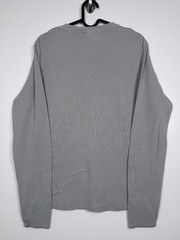 NN07 No Nationality Mens Thermal Waffle Knit Long Sleeve T Shirt Gray Sz S 21×25