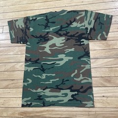 Vtg ROTHCO Army Surplus Shirt Men S Camo Green Army Forest Woodland Made USA
