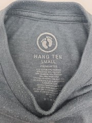 Hang Ten T Shirt Men Small Gray Graphic Tee.#43954