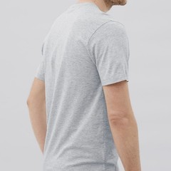 Håndværk Men’s Pima Cotton Sustainable Gray T-shirt Elevated Basic Premium Peru