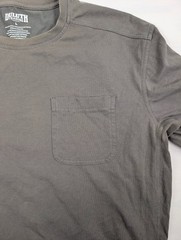 Lot Of 2 Duluth Trading Gray/Red Coolmax Short Sleeve T-shirt Size Large