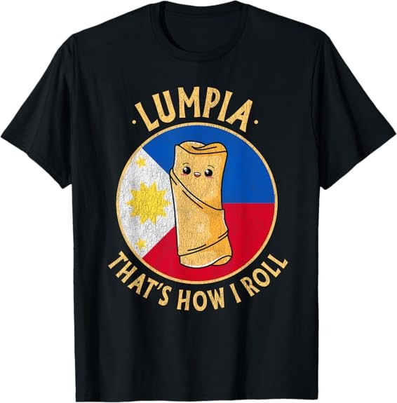 NEW LIMITED Filipino Lumpia Cute Kawaii Philippines Food Filipino T-Shirt S-3XL
