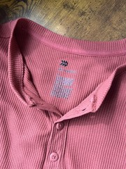 Lot of 4 – All In Motion Waffle Knit Henley Long Sleeve Shirt Bundle – Size XL