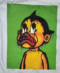Olaoluslawn Slawn Astro Boy White Tee Shirt Size S New Authentic