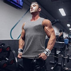 Men’s Tank Tops Vest Sleeveless Gym Workout Bodybuilding Fitness Muscle T-Shirts