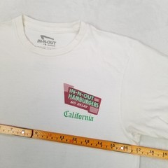 In-N-Out Burger T-Shirt Unisex Size Small White 2023 California Classic Car