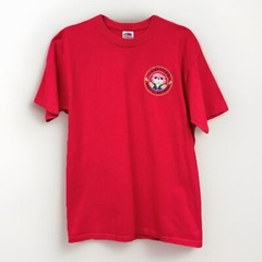 Vintage Certified Party Animal Embroidered T Shirt Red Med