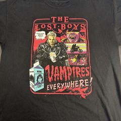 The Lost Boys Comic Book Art Goth Men’s Black T-Shirt Crew Neck Size XL