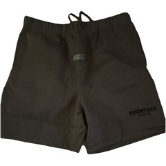 Essentials Fear of God Men’s Black Fleece Cotton Sweat Shorts AND Shirt (SET) L