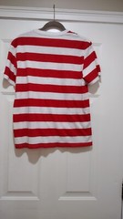 Where’s Waldo Men’s Size Medium stripe Shirt Custom/Cosplay