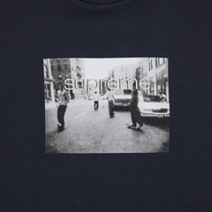 Supreme Crew 96 Clip Tee All Cotton T-Shirt in Black SS24 Size XL Skate Graphic