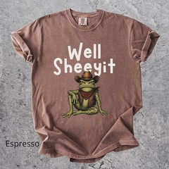 Comfort Tee Well Sheeyit Frog Funny Quote Animal Graphic Tee Shirt