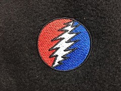 Grateful Dead Steal Your Face Embroidered Full Zipper Polyester Fleece Jacket