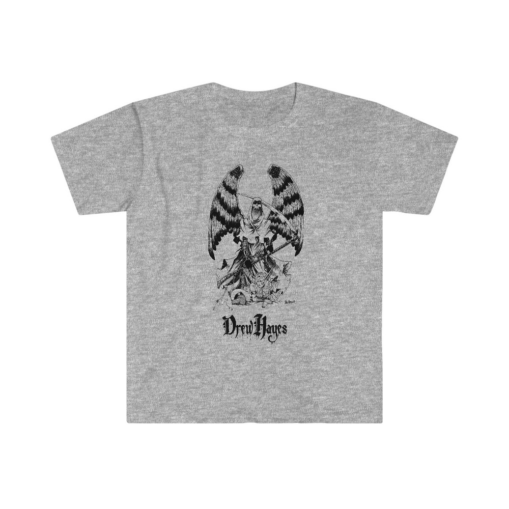 Drew Hayes POISON ELVES Effigy Softstyle Grey T-Shirt LIMITED EDITION