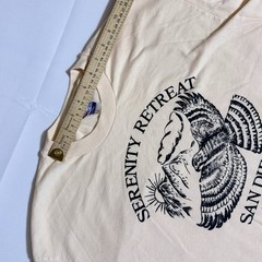 Vintage Hanes 50/50, Graphic, USA, Single Stitch, Tan/Peach, Female, XL
